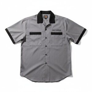 Harley‑Davidson Combustion Limited‑Edition Button‑Up Shirt – L Cotton Poplin